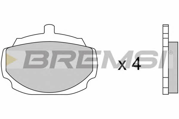 Bremsi BP2033 Brake Pad Set, disc brake BP2033