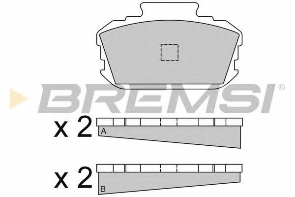 Bremsi BP2048 Brake Pad Set, disc brake BP2048