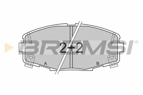 Bremsi BP2378 Brake Pad Set, disc brake BP2378