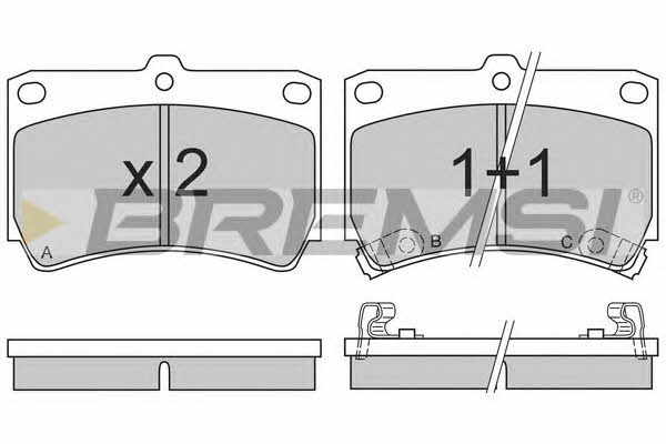 Bremsi BP2489 Brake Pad Set, disc brake BP2489