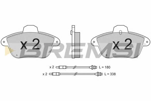 Bremsi BP2521 Brake Pad Set, disc brake BP2521