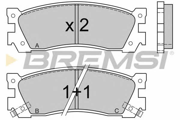Bremsi BP2422 Brake Pad Set, disc brake BP2422