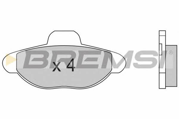 Bremsi BP2552 Brake Pad Set, disc brake BP2552