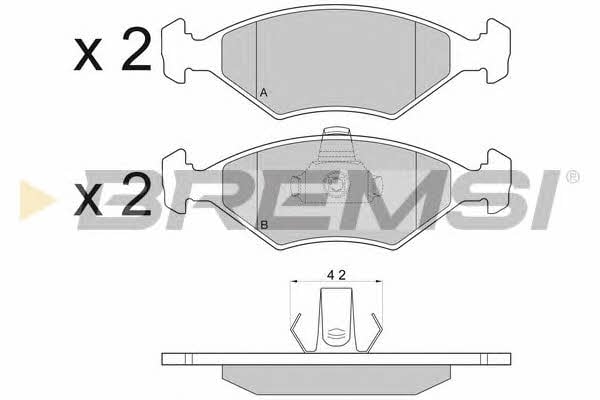 Bremsi BP2959 Brake Pad Set, disc brake BP2959