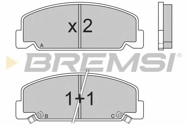 Bremsi BP2406 Brake Pad Set, disc brake BP2406