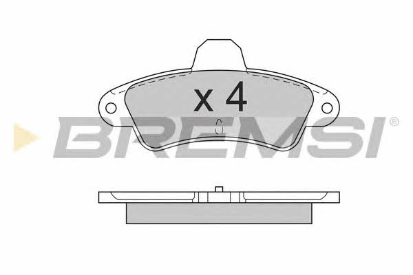 Bremsi BP2562 Brake Pad Set, disc brake BP2562