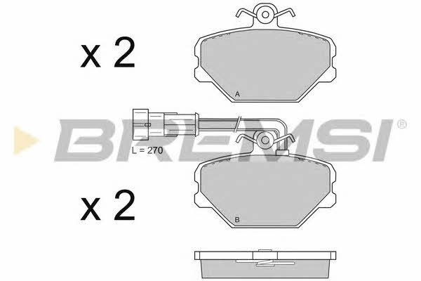 Bremsi BP2693 Brake Pad Set, disc brake BP2693