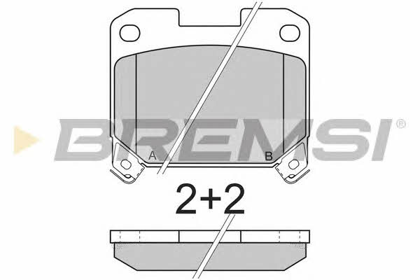 Bremsi BP2741 Brake Pad Set, disc brake BP2741