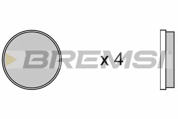 Bremsi BP2067 Brake Pad Set, disc brake BP2067