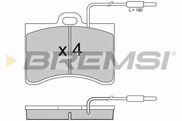 Bremsi BP2092 Brake Pad Set, disc brake BP2092