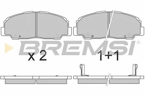 Bremsi BP2639 Brake Pad Set, disc brake BP2639