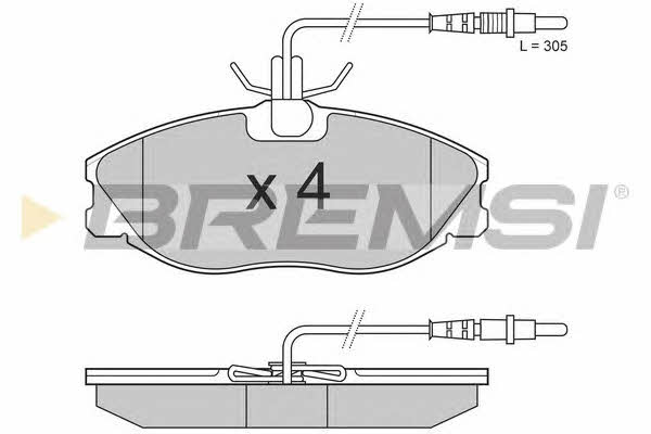 Bremsi BP2683 Brake Pad Set, disc brake BP2683