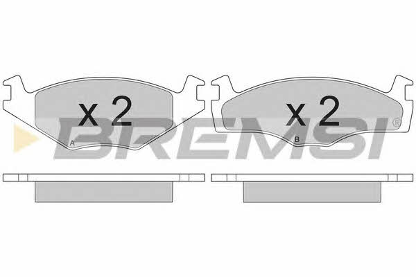 Bremsi BP2261 Brake Pad Set, disc brake BP2261
