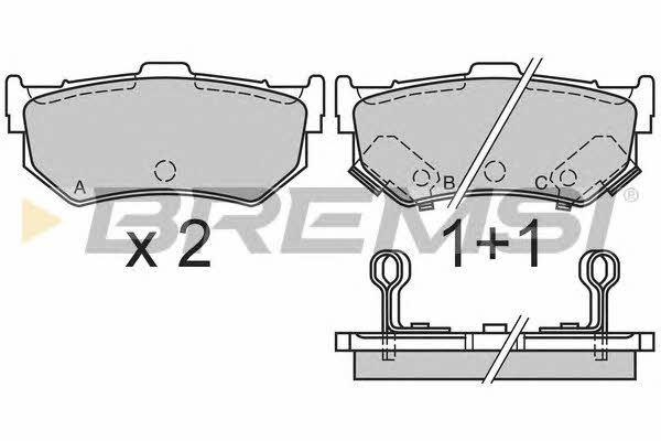 Bremsi BP2291 Brake Pad Set, disc brake BP2291