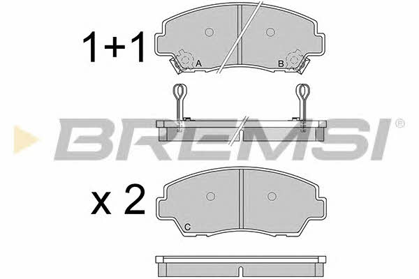 Bremsi BP2326 Brake Pad Set, disc brake BP2326