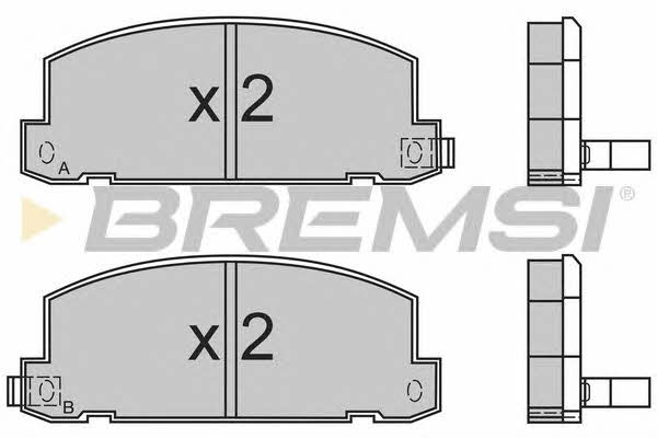 Bremsi BP2400 Brake Pad Set, disc brake BP2400