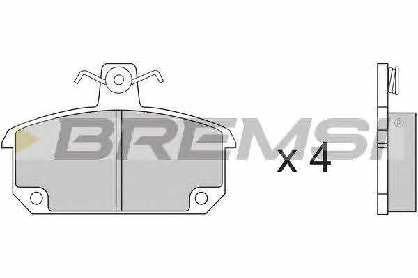 Bremsi BP2153 Brake Pad Set, disc brake BP2153