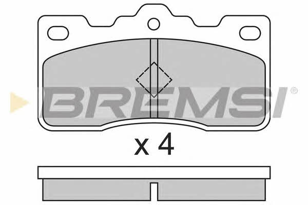 Bremsi BP2306 Brake Pad Set, disc brake BP2306