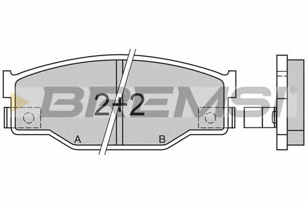 Bremsi BP2403 Brake Pad Set, disc brake BP2403