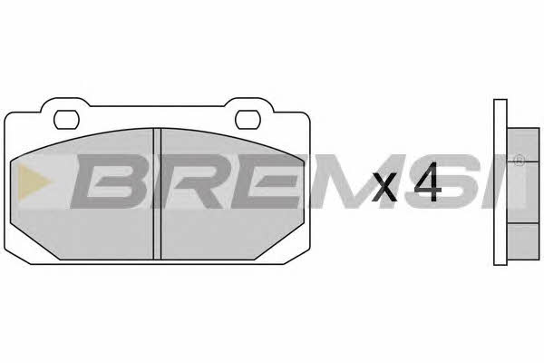 Bremsi BP2240 Brake Pad Set, disc brake BP2240