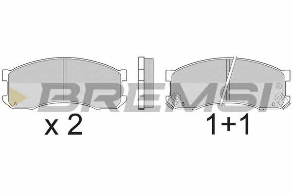 Bremsi BP2504 Brake Pad Set, disc brake BP2504