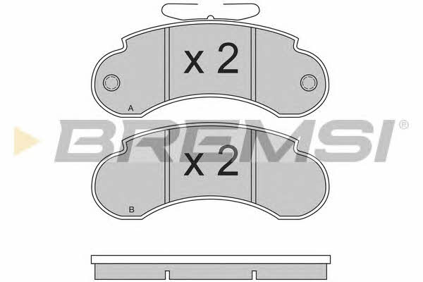 Bremsi BP2490 Brake Pad Set, disc brake BP2490