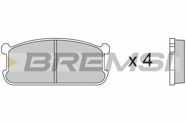 Bremsi BP2192 Brake Pad Set, disc brake BP2192