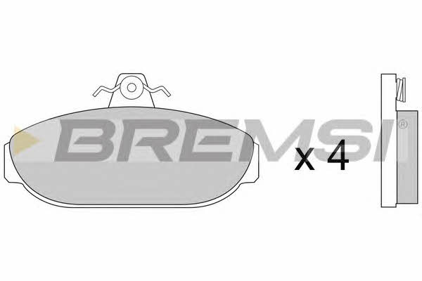 Bremsi BP2248 Brake Pad Set, disc brake BP2248