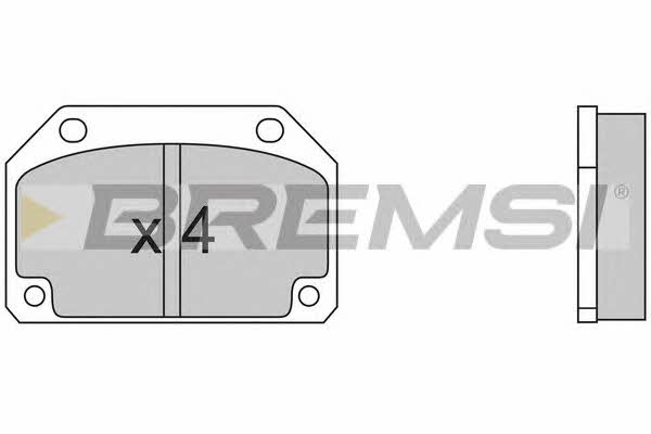 Bremsi BP2254 Brake Pad Set, disc brake BP2254