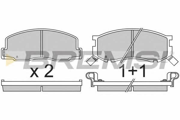 Bremsi BP2307 Brake Pad Set, disc brake BP2307