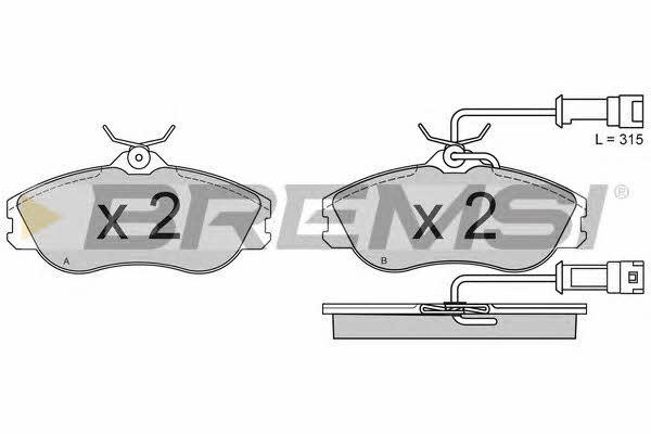 Bremsi BP2382 Brake Pad Set, disc brake BP2382