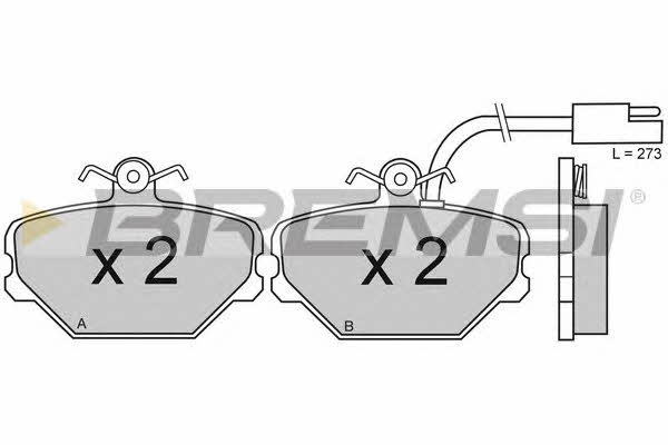 Bremsi BP2475 Brake Pad Set, disc brake BP2475