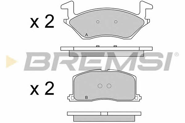Bremsi BP2481 Brake Pad Set, disc brake BP2481