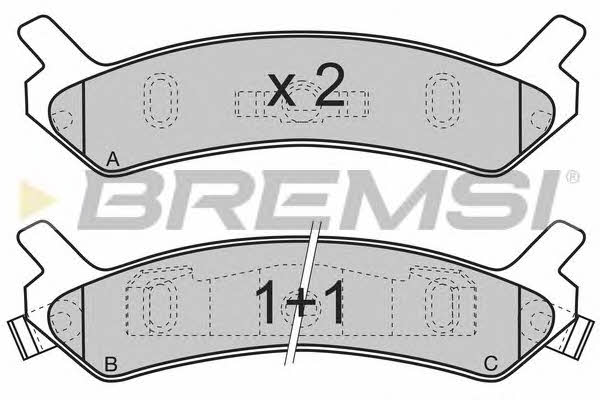Bremsi BP2655 Brake Pad Set, disc brake BP2655