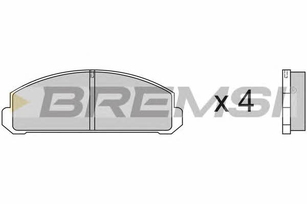 Bremsi BP2123 Brake Pad Set, disc brake BP2123