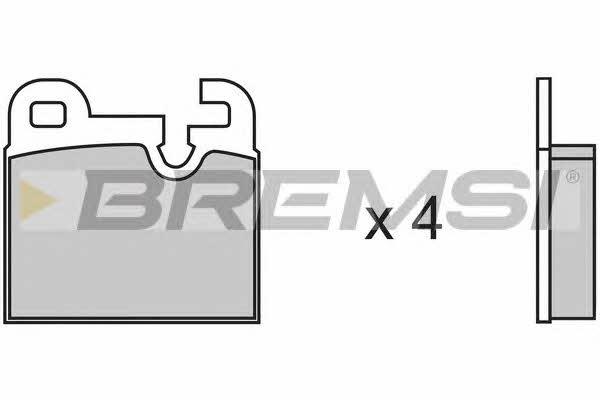 Bremsi BP2145 Brake Pad Set, disc brake BP2145