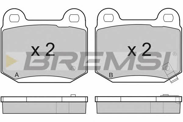 Bremsi BP3159 Brake Pad Set, disc brake BP3159