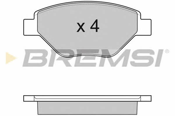 Bremsi BP3113 Brake Pad Set, disc brake BP3113