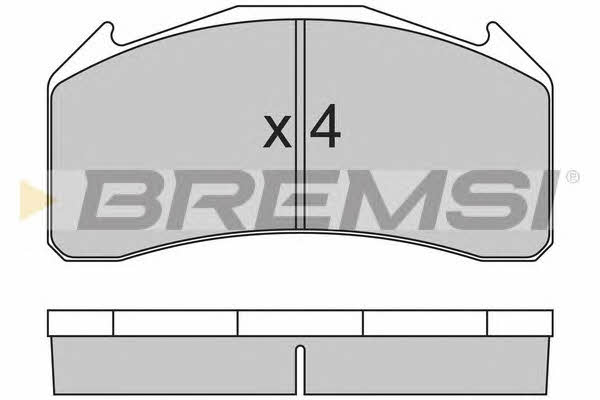 Bremsi BP7319 Brake Pad Set, disc brake BP7319