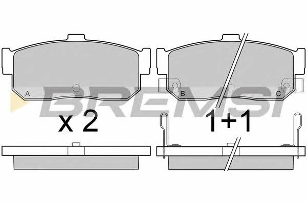 Bremsi BP2513 Brake Pad Set, disc brake BP2513