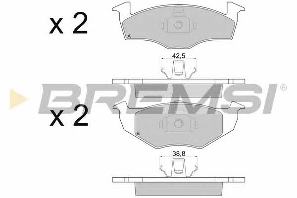 Bremsi BP2672 Brake Pad Set, disc brake BP2672