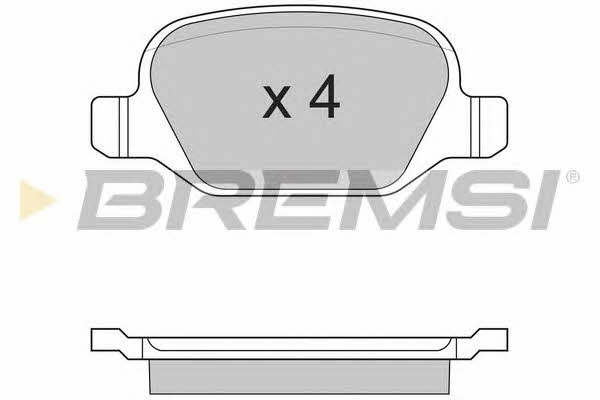 Bremsi BP2891 Brake Pad Set, disc brake BP2891