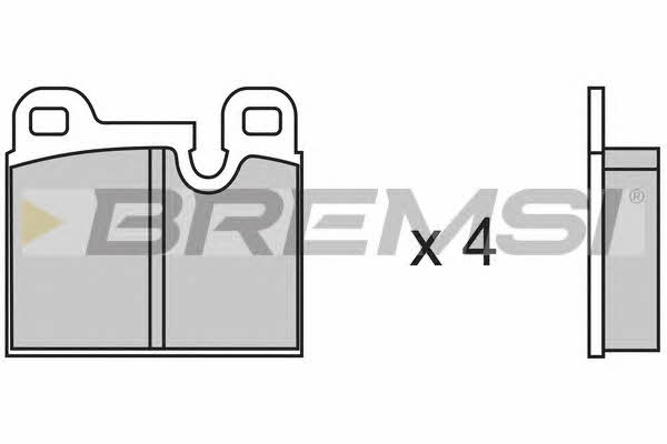 Bremsi BP2146 Brake Pad Set, disc brake BP2146