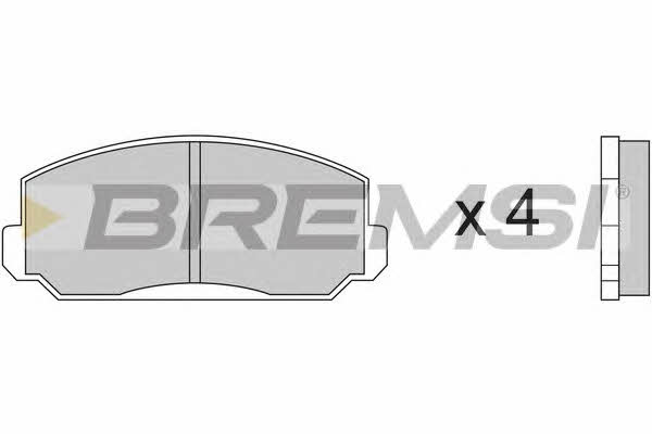 Bremsi BP2150 Brake Pad Set, disc brake BP2150