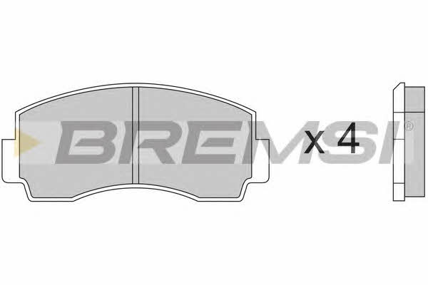 Bremsi BP2168 Brake Pad Set, disc brake BP2168