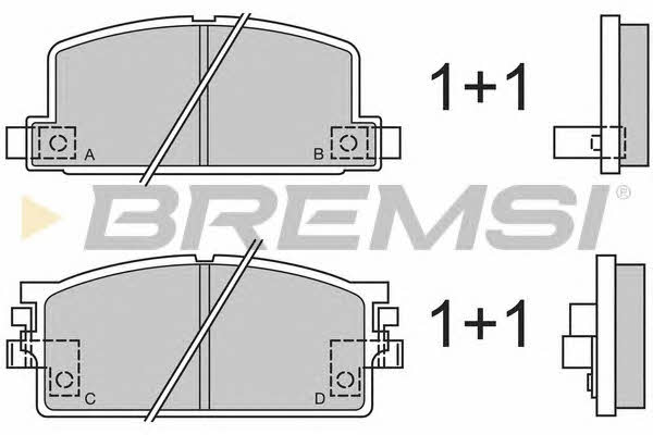 Bremsi BP2294 Brake Pad Set, disc brake BP2294