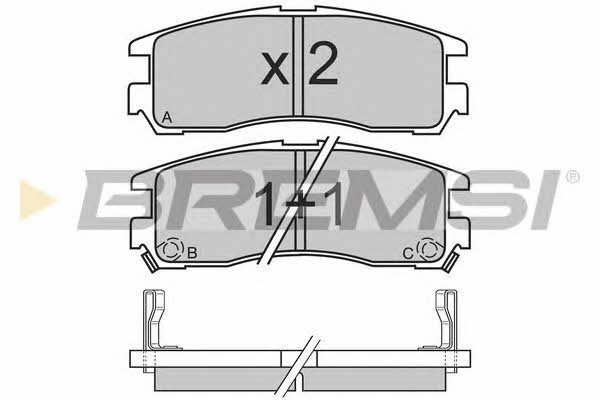 Bremsi BP2428 Brake Pad Set, disc brake BP2428