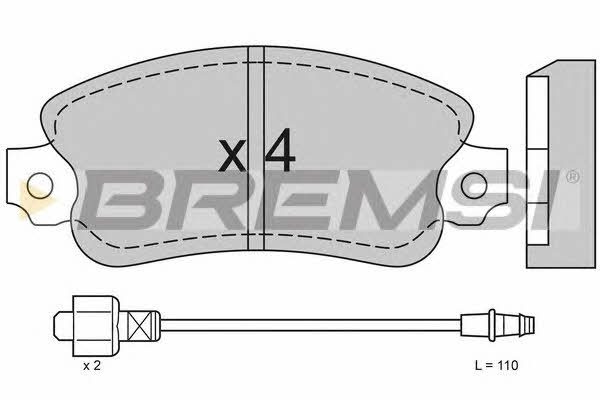 Bremsi BP2127 Brake Pad Set, disc brake BP2127