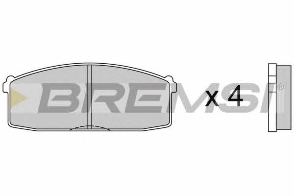 Bremsi BP2237 Brake Pad Set, disc brake BP2237