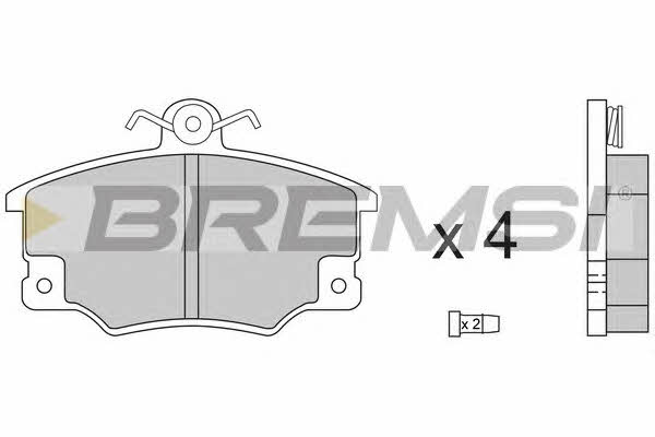 Bremsi BP2268 Brake Pad Set, disc brake BP2268